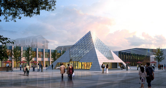 钦州金字塔网架